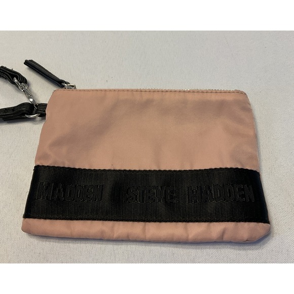 Steve Madden Pink Logo Band accessory Makeup Wristlet‎ bag - Picture 1 of 5